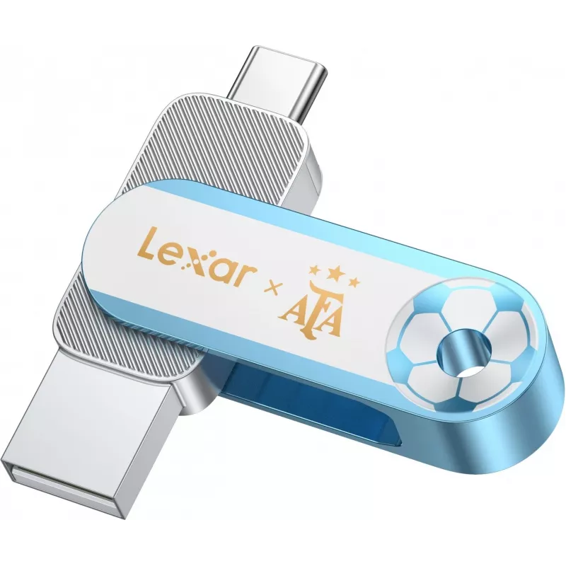Lexar Dual D500 128GB USB-C/A 3.2 Flash Drive 400/360MB/s Biały