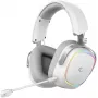 Rampage RETSU Bezprzewodowy Nauszny Zestaw Słuchawkowy BT 2.4G RGB Biały