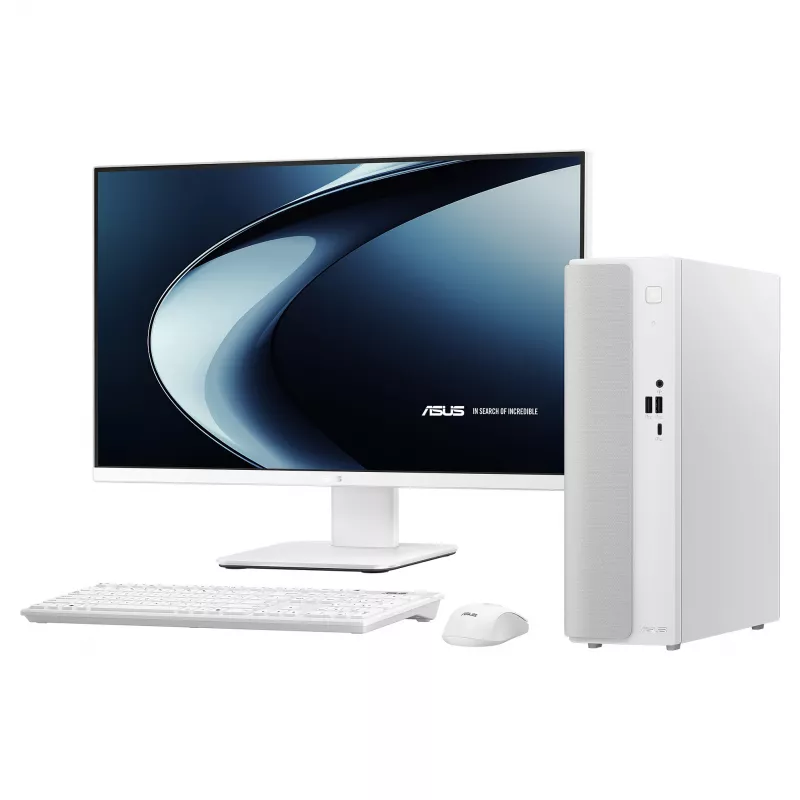 ASUS V501 SFF Desktop PC Intel Core 3 100U 8GB RAM 512GB SSD Windows 11 Home Biały