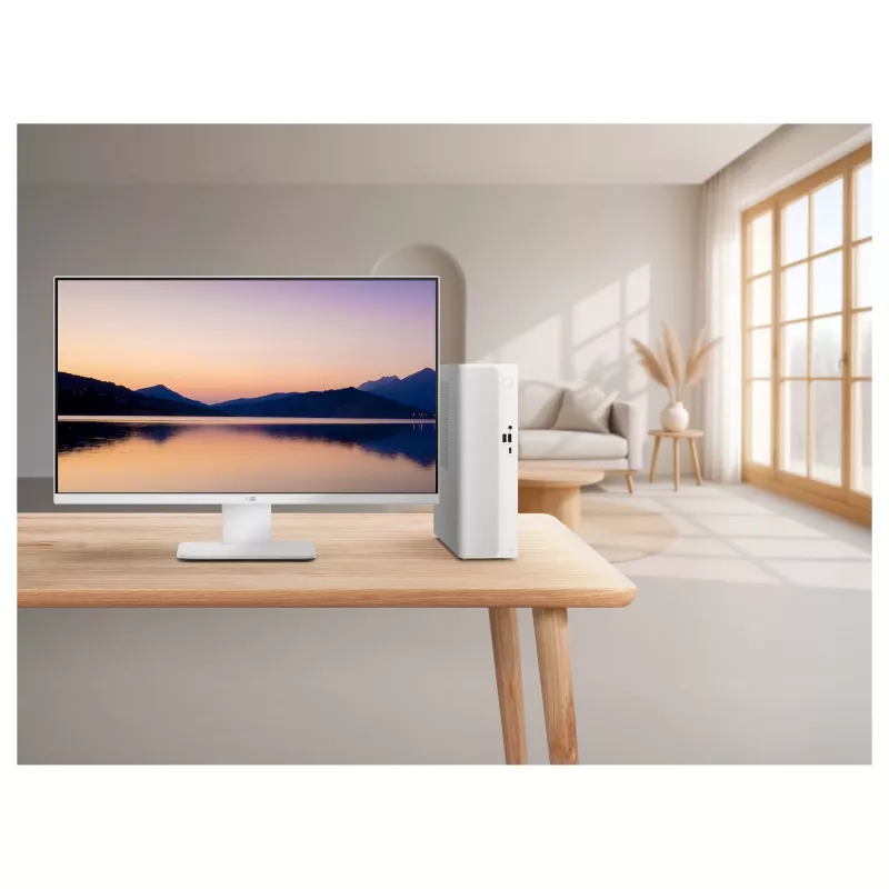ASUS V501 SFF Desktop PC Intel Core 3 100U 8GB RAM 512GB SSD Windows 11 Home Biały