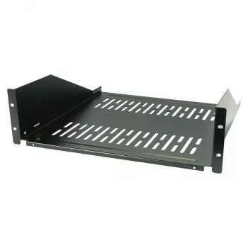 EFB-Elektronik 19 inch 3U Półka Stała, Głębokość 450 mm, Nośność 36 kg, RAL9005 (Jet Black)