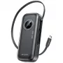 AWEI PowerBank PA-9 10000mAh 22.5W z wysuwanym kablem Czarny