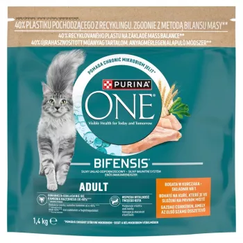 Purina ONE Adult Cat Food Chicken & Whole Grains 1.4 kg