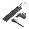 Conceptronic 7-portowy hub USB 2.0 z zasilaczem - czarny (HUBBIES08BP)