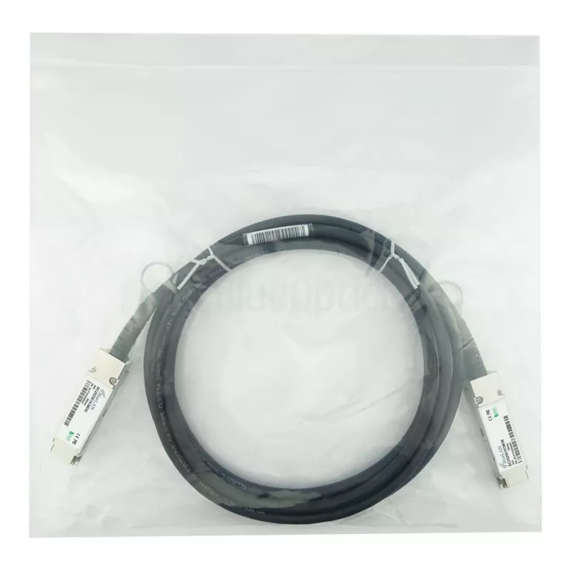 BlueOptics Networks 10313 Kompatybilny BlueLAN DAC QSFP+ 40GBASE-CR4 Pasywny Kabel Direct Attach, 3m (10313-BL)