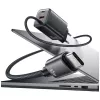USAMS JC Series CC266 65W GaN Fast Charger 2xUSB-C 1xUSB-A z wbudowanym kablem USB-C 1.5m Biały