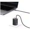 USAMS JC Series CC266 65W GaN Fast Charger 2xUSB-C 1xUSB-A z wbudowanym kablem USB-C 1.5m Biały