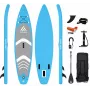 Extralink Inflatable SUP Board 320cm (10'6 inch) with Paddle, Pump, Backpack, Leash & Repair Kit - Beginner to Intermediate iSUP Set