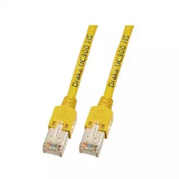EFB-Elektronik RJ45 Patch Cable Cat.5e SF/UTP LSZH Draka UC300 TM11 Yellow 1.5m