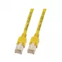 EFB-Elektronik RJ45 Patch Cable Cat.5e SF/UTP LSZH Draka UC300 TM11 Yellow 1.5m
