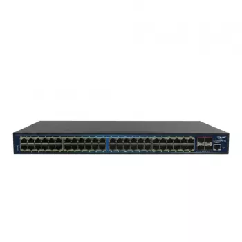 ALLNET ALL-SG8652PMJ-10G-850W Full Managed Layer 2+ Switch, 52 Porty (48x GbE PoE+, 4x 10G SFP+), Budżet PoE 850W, 19 cali Rackmount, JSON API
