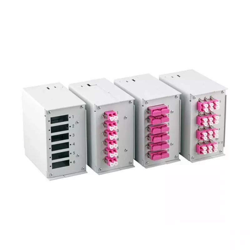 EFB-Elektronik Panel przedni na 6 x SC-Simplex, LC-Duplex, E2000 z otworami montażowymi 1,7 mm