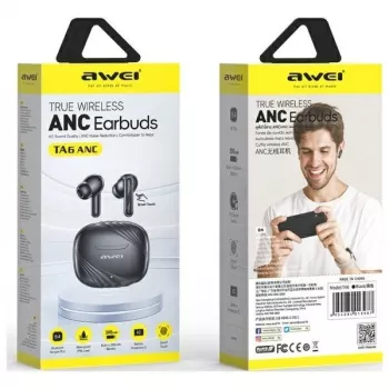 Słuchawki Bluetooth AWEI TA6 ANC Czarne