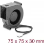 Wentylator promieniowy Delock 12 V DC 75 x 75 x 30 mm z 3-pinowym złączem wentylatora, czarny (67495)