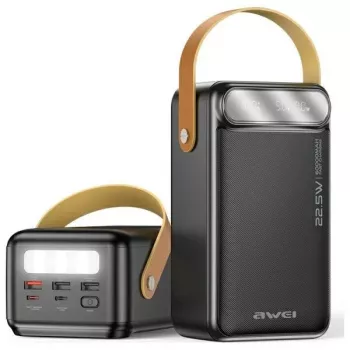 AWEI PowerBank P101K 60000mAh 22.5W Czarny