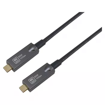 Equip USB-C 3.2 do USB-C Active Optical Cable 8K PD60W 5m Czarny