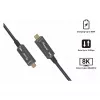Equip USB-C 3.2 do USB-C Active Optical Cable 8K PD60W 5m Czarny