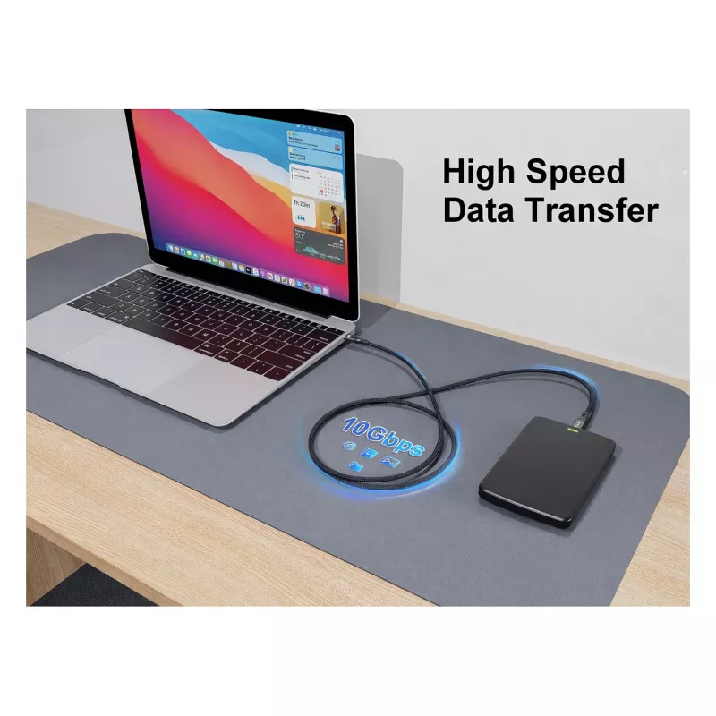 Equip USB-C 3.2 do USB-C Active Optical Cable 8K PD60W 5m Czarny