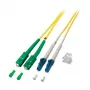 EFB Elektronik Duplex Jumper LC-SC/APC 9/125µm OS2 LSZH Yellow 2.0mm 15m