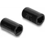 Delock RJ45 Female to Female Coupler Cat.6 Cylindrical Shape Black (90836)