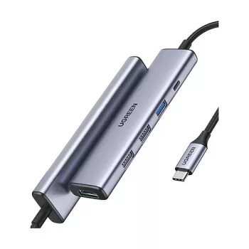 UGREEN CM478 5-in-1 100W PD USB-C Hub 1x HDMI 1x USB-C PD IN 2x USB-A 2.0 1x USB-A 3.0