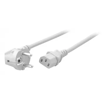 EFB Elektronik Przewód zasilający Schuko 90° do C13 180° Biały 1,8 m 3x0,75 mm²