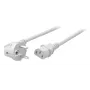 EFB Elektronik Przewód zasilający Schuko 90° do C13 180° Biały 1,8 m 3x0,75 mm²