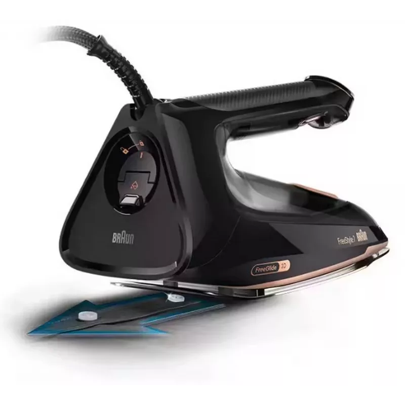 Żelazko parowe Braun FI7276BK - 2700W, stopa EloxalPlus 3D BackGlide, boost pary 230 g/min, czarne