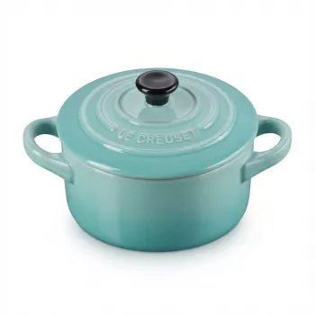 Le Creuset Stoneware Set of 4 Petite Casseroles 10x5cm Ocean