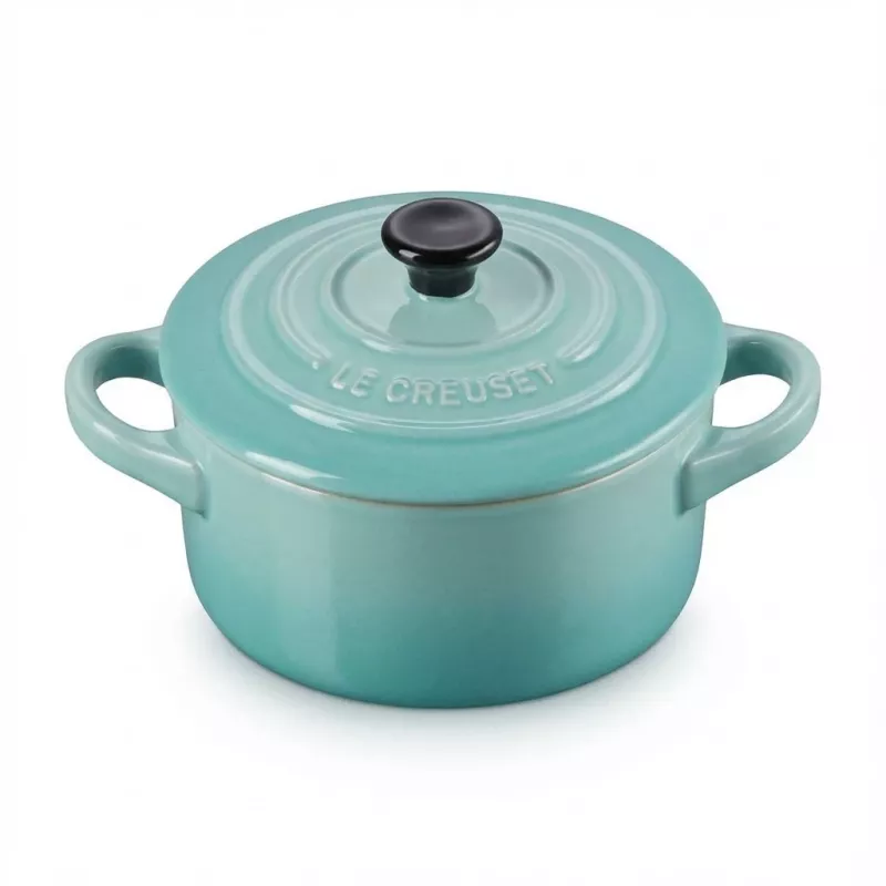 Le Creuset Stoneware Set of 4 Petite Casseroles 10x5cm Ocean