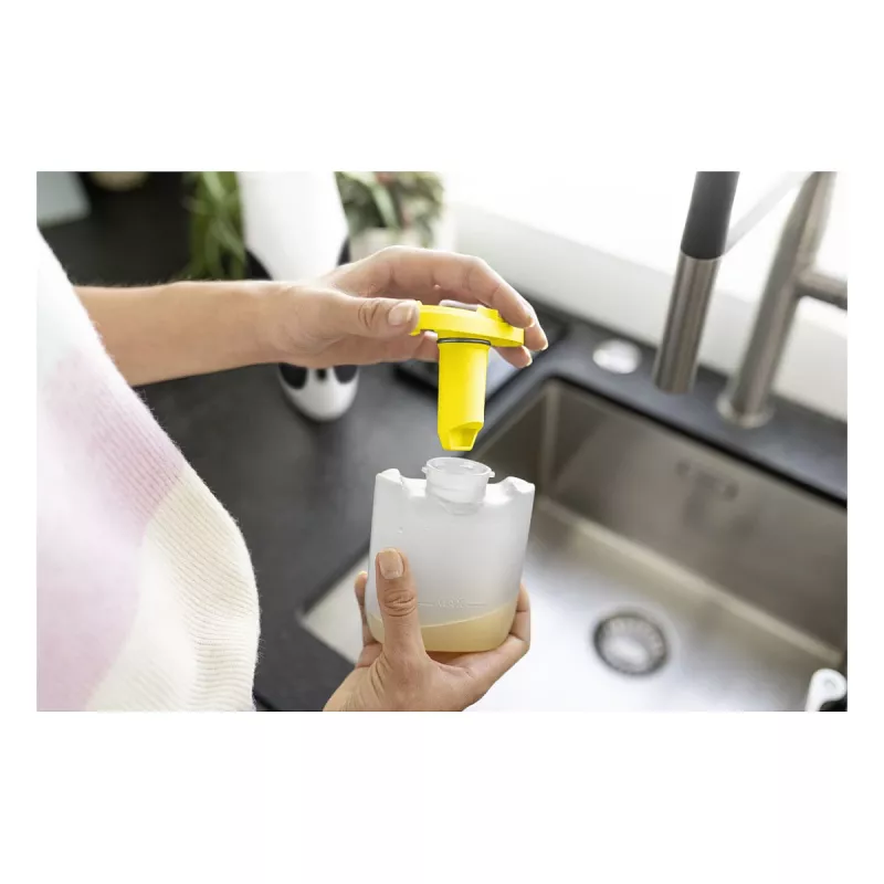 Kärcher WV 1 Compact Care Odkurzacz do okien, litowo-jonowy, 25 min czasu pracy, zbiornik 100 ml, żółty/czarny