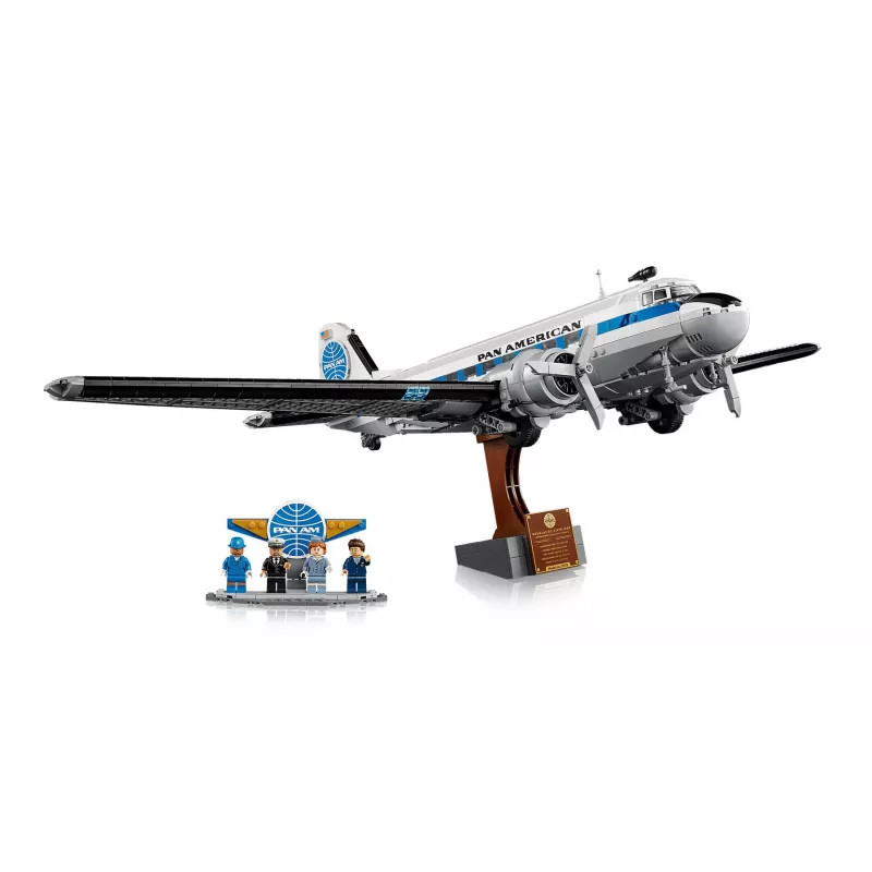 LEGO Icons 11378 Douglas DC-3 PAN AM Samolot Pasażerski Zestaw do Budowania (2500 Elementów)