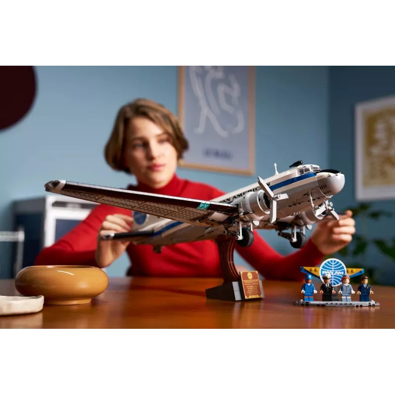 LEGO Icons 11378 Douglas DC-3 PAN AM Samolot Pasażerski Zestaw do Budowania (2500 Elementów)