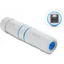 Delock RJ45 Female to RJ45 Female Coupler Cat.6A z gwintem M23.5 x 1.5 mm IP68 Pyłoszczelny i Wodoszczelny Biały (90661)