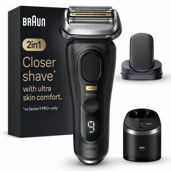 Braun Series 9 Pro+ 9590cc Wet & Dry Foil Shaver Trimmer Black