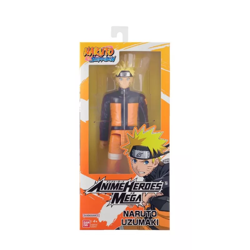 Bandai Anime Heroes Mega Naruto - Uzumaki Naruto Action Figure