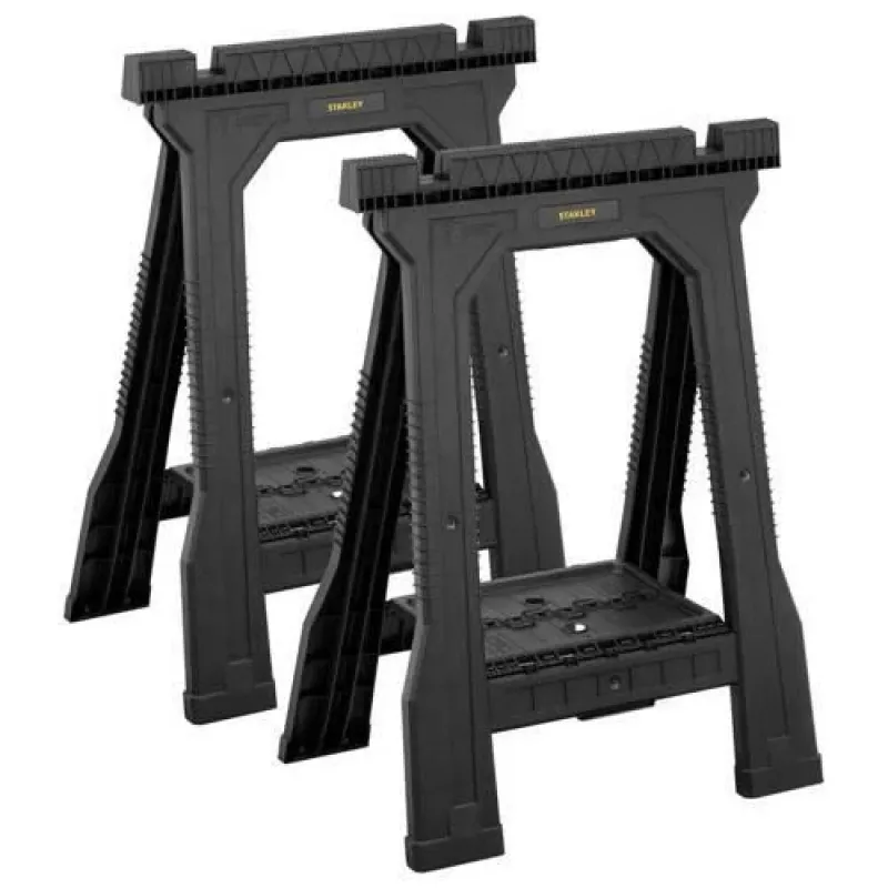 STANLEY Rack-horse Junior 2 szt. Para kozłów do piłowania, nośność 360 kg, składane, czarno-żółte
