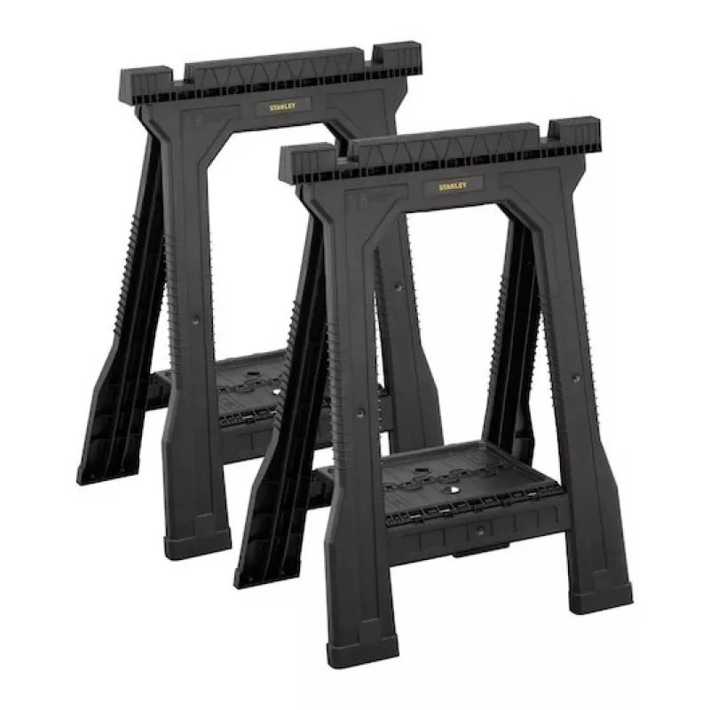 STANLEY Rack-horse Junior 2 szt. Para kozłów do piłowania, nośność 360 kg, składane, czarno-żółte