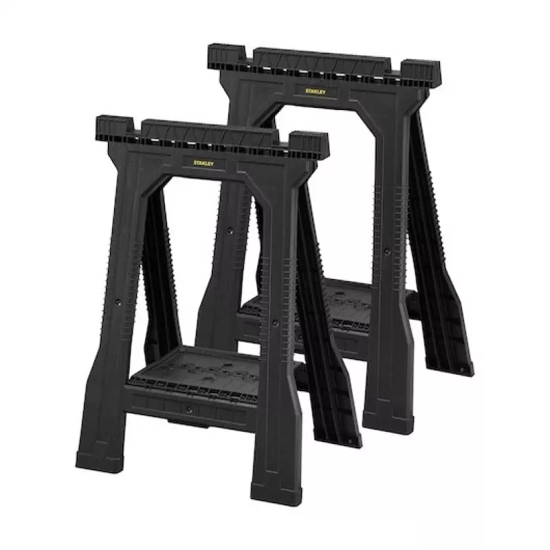 STANLEY Rack-horse Junior 2 szt. Para kozłów do piłowania, nośność 360 kg, składane, czarno-żółte