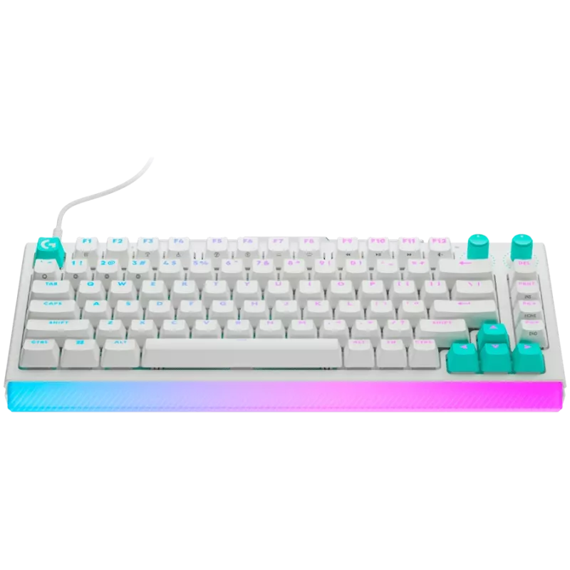 Logitech G512 X 75 Mechanical Gaming Keyboard - Biały - US International - Przewodowy USB
