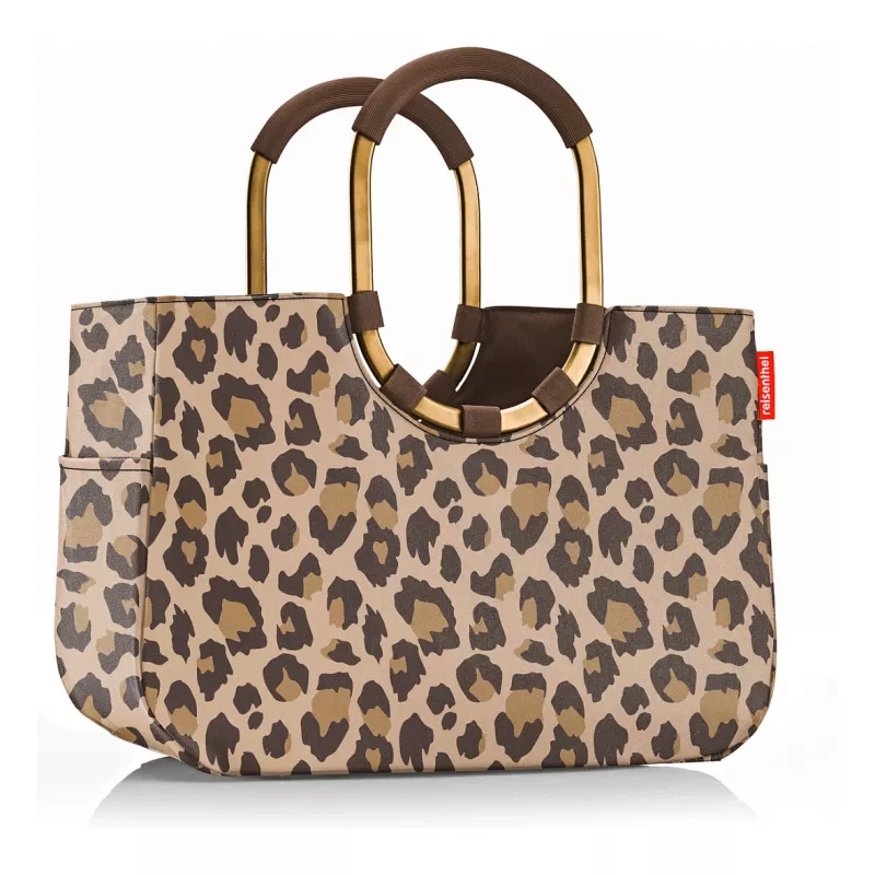 Reisenthel Loopshopper L Koszyk na zakupy Torba Leo Macchiato, 25L, Brąz/Beż