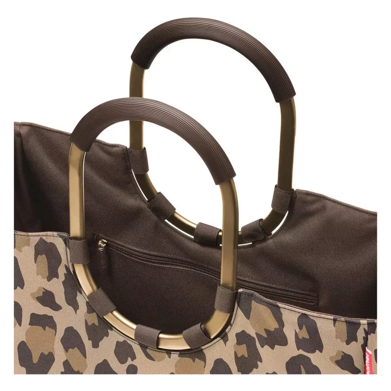 Reisenthel Loopshopper L Koszyk na zakupy Torba Leo Macchiato, 25L, Brąz/Beż