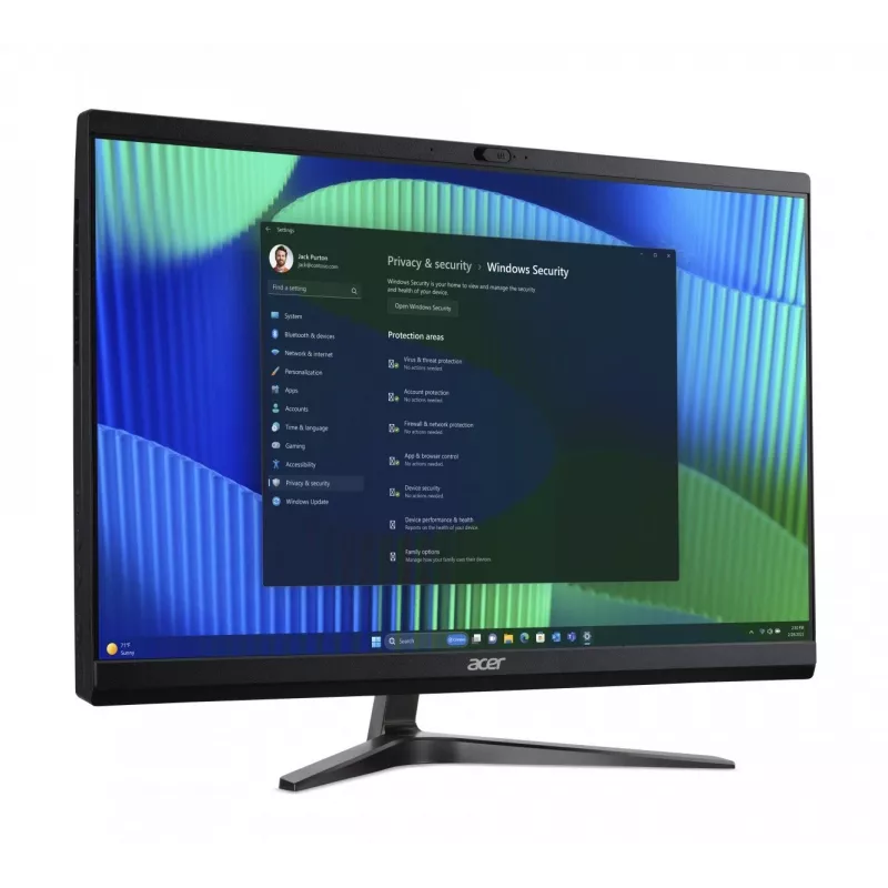Acer Veriton Vero VZ2724G All-in-One PC, 23,8 inch FHD IPS, Intel Core i5-14400, 8GB DDR5, 512GB SSD, Windows 11 Pro, Czarny