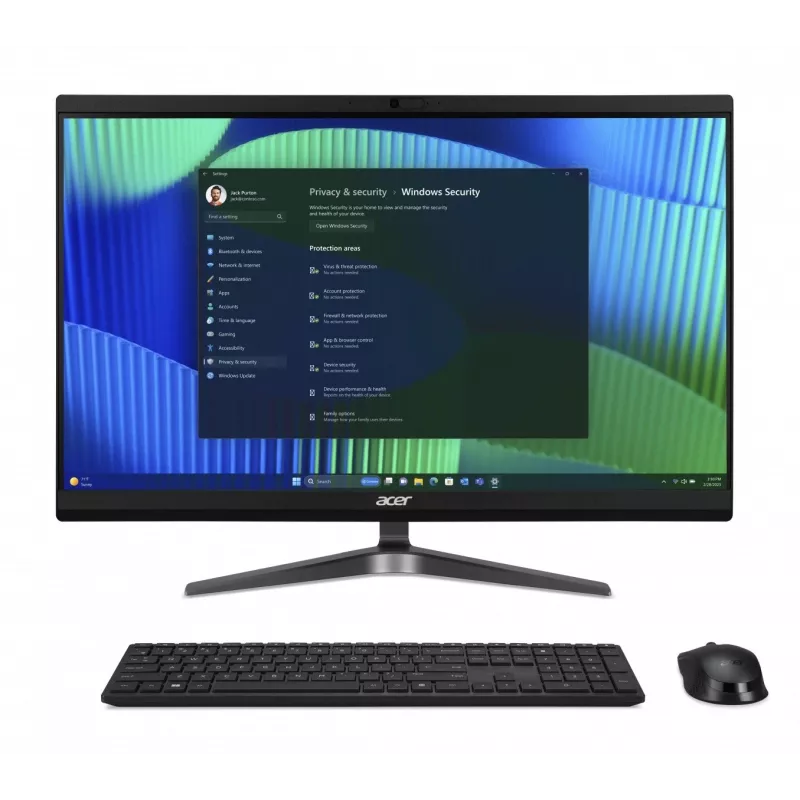 Acer Veriton Vero VZ2724G All-in-One PC, 23,8 inch FHD IPS, Intel Core i5-14400, 8GB DDR5, 512GB SSD, Windows 11 Pro, Czarny