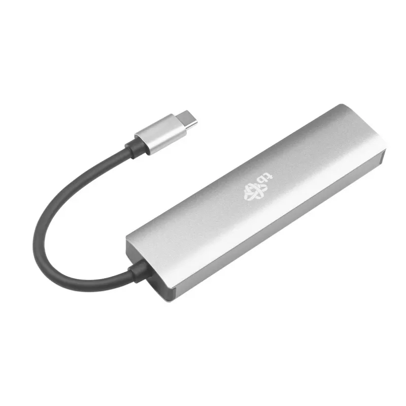 Adapter TB USB-C na RJ45 Gigabit Ethernet z 3x USB-A 3.0 i USB-C PD 100W, Space Grey