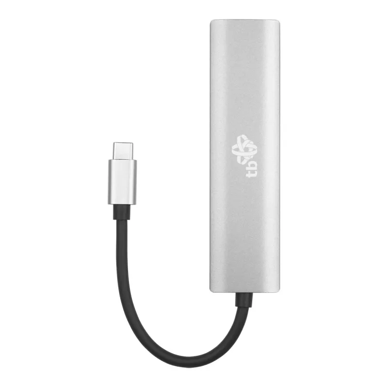 Adapter TB USB-C na RJ45 Gigabit Ethernet z 3x USB-A 3.0 i USB-C PD 100W, Space Grey