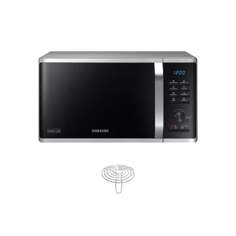 Kuchenka mikrofalowa Samsung MG23K3575AS/EO 23L 800W Grill Srebrny/Czarny