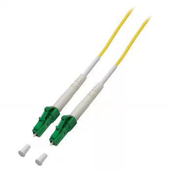 EFB Elektronik O2519.2 Simplex Fibre Optic Patch Cable LC/APC to LC/APC OS2 9/125 2m G.657.A2 LSZH Yellow