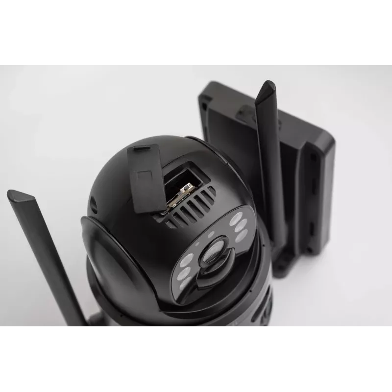 Technaxx TX-329 Podwójna 4G LTE Zewnętrzna Kamera Bezpieczeństwa 3MP+3MP z Panelem Słonecznym