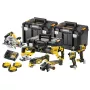 DEWALT 18V XR 7-Narzędziowy Zestaw Kombinowany DCK706P3T z 3x5.0Ah Akumulatorami, Ładowarką i 3 Skrzynkami TSTAK (DCD805, DCF850, DCS355, DCH263, DCG405, DCS572, DCS334)